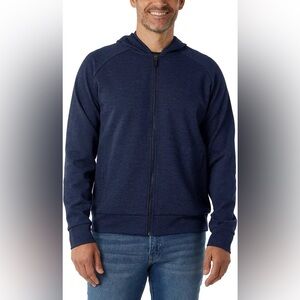 32 Degrees Men's Blue Zip-Up Sweater XXL